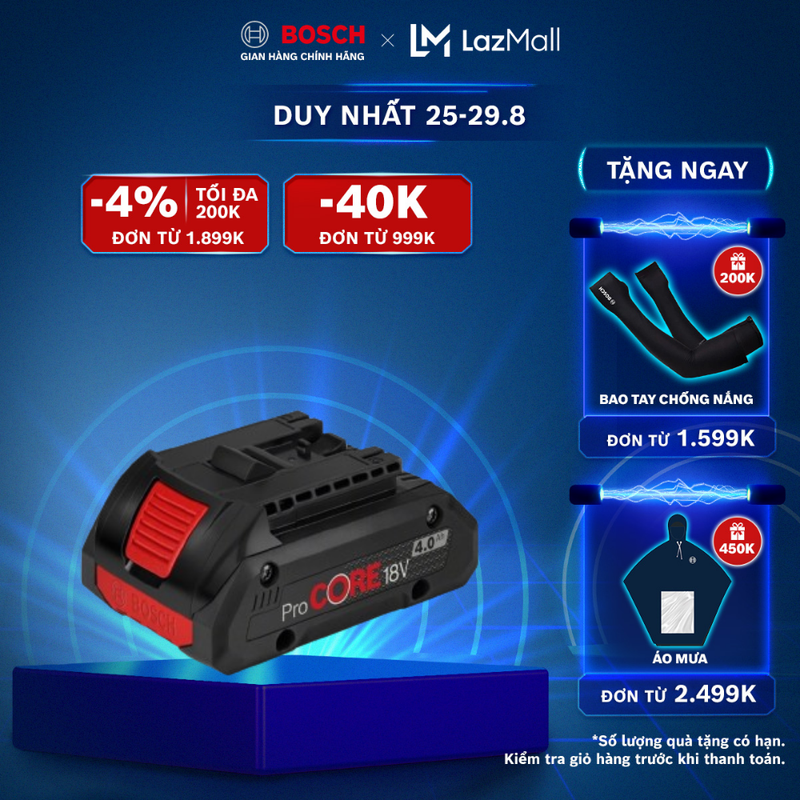 Pin procore 18v 4.0ah