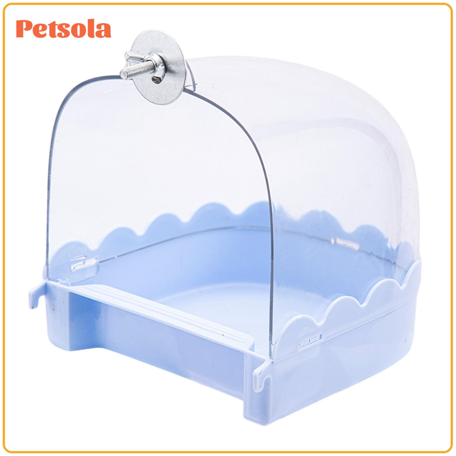 Pet Bird Bath Box Bird Shower Box Hanging Water Bowl Parrot Bathing Tub for Cockatiel Lovebirds Canary Budgerigar Finch ราคา 3,263 บาท*ส่งฟรี