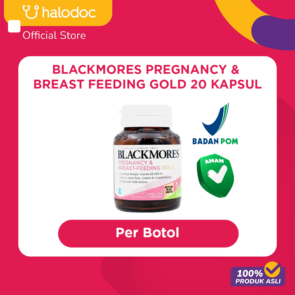 Blackmores Pregnancy & Breast Feeding Gold 20 Kapsul