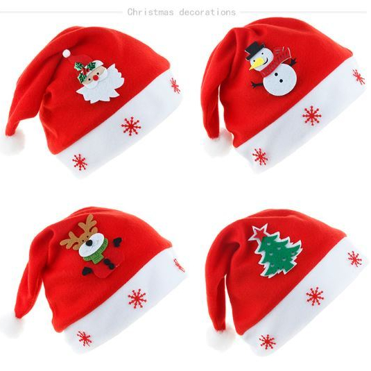 Mũ nón noel nỉ hình ngộ nghĩnh chào đón giáng sinh an lành. nón ông già noel xinh yêu quà cho trẻ em _ người lớn