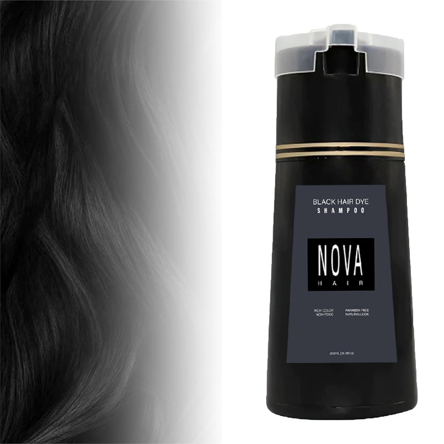 Nova Hair Dye Shampoo, Nova Hair Instant Dye Shampoo, Nova Hair Shampoo, Nova Hair Dye Shampoo for Men and Women