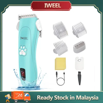 【Fast Delivery】Baby Hair Clippers, Electric Hair Clippers for Kids Ceramic Hair Trimmer for Infants & Toddler Ultra Quiet IPX7 Waterproof Rechargeable Cordless Haircut Kit Set for Child Fine Hair