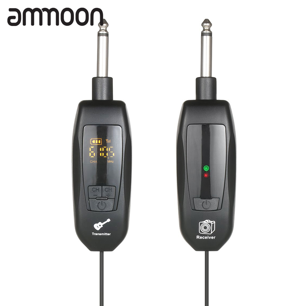 ammoonUHF Wireless Transmitter & Receiver 6.35mm Standard Audio Plug