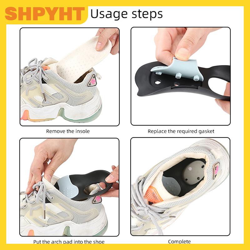 SHPYHT แผ่นรองรับส่วนโค้งสูงแผ่นรองรับฝ่าเท้ากันลื่นแผ่นรองรองเท้าดูดซับแรงกระแทกสำหรับเท้าแบนและส่วนโค้งที่ล้ม ราคา 72 บาท*ส่งฟรี