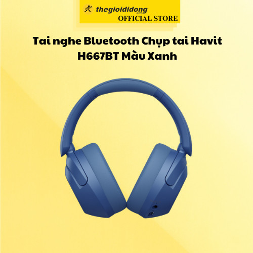 Tai nghe Bluetooth Chụp tai Havit H667BT Màu Xanh