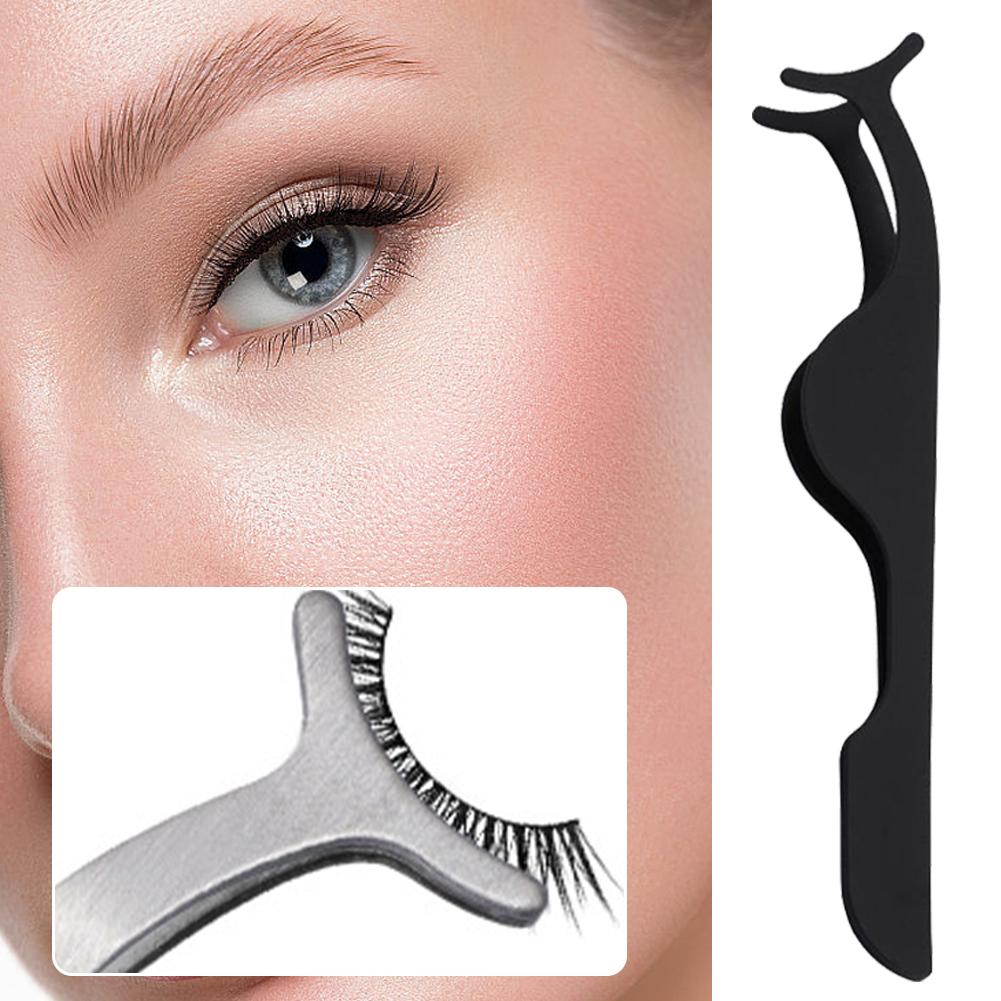 1 Pcs False Eyelashes Extension Curler Fake Eye Lash Tweezers Applicator