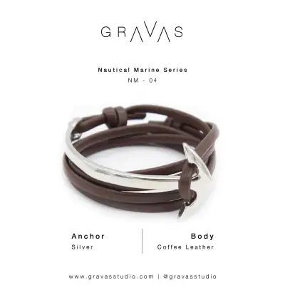 [Free Shipping] Gravas Bracelets Unisex NM-04