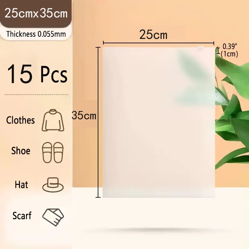 45/90pcs Frosted Zipper bag pouch Organizer Packaging for newborn clothes organizer hospital secured