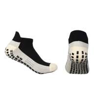PaulWeekend Mens Anti-Slip Sports Socks with Thick Towel Sole for Football Sweat-Absorbent and Odor-Resistant