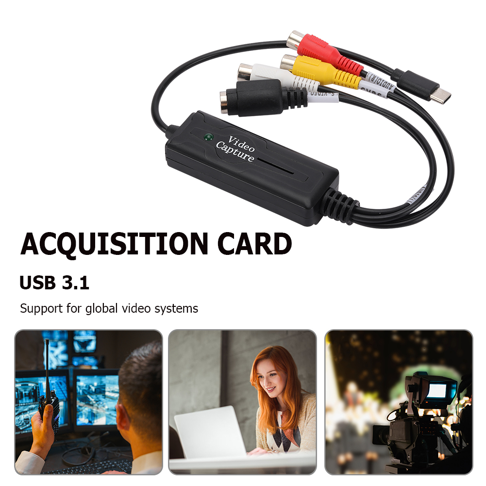 USB 3.1 Easy Cap Video Converter 1 แชนแนล Type-C DVD Audio Acquisition Adapter การ์ดจับภาพวิดีโอสำหรับพีซีสมาร์ทโฟน ราคา 9,999 บาท*ส่งฟรี