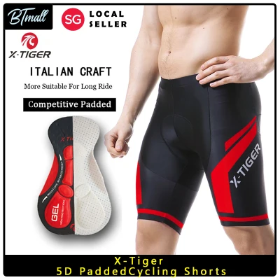 X-Tiger 5D Padded Gel Cycling Shorts Shockproof MTB Bicycle Shorts Road Bike Shorts Cycling clothing Tights For Man