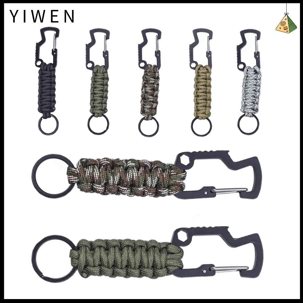 YIWEN High Quality Camping Survival Kit Paracord Cord Key Chain Ring