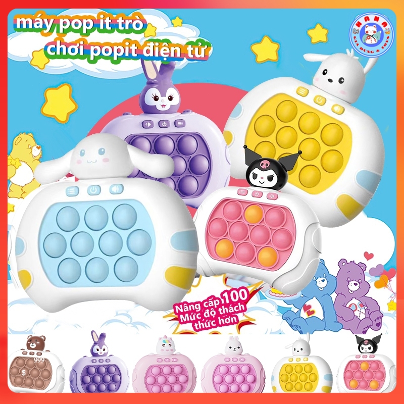Đồ chơi Popit thế hệ mới với đèn nhạc với nhiều level cho mọi lứa tuổi đồ chơi bopbit push pop puck bóp it đồ chơi Pop it