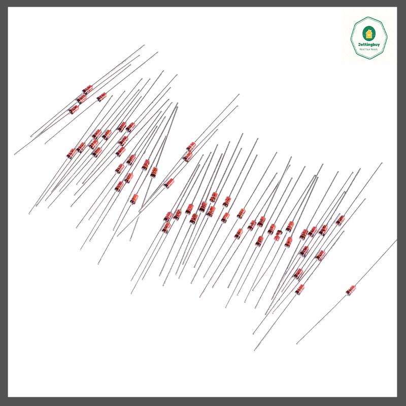 【Jettingbuy】 🔥🔥🔥 Hot Sale 50 chiếc Đi-ốt zener 1W 5.1V 1n4733a 1n4733 in4733a in4733 5V1 Volt do-35