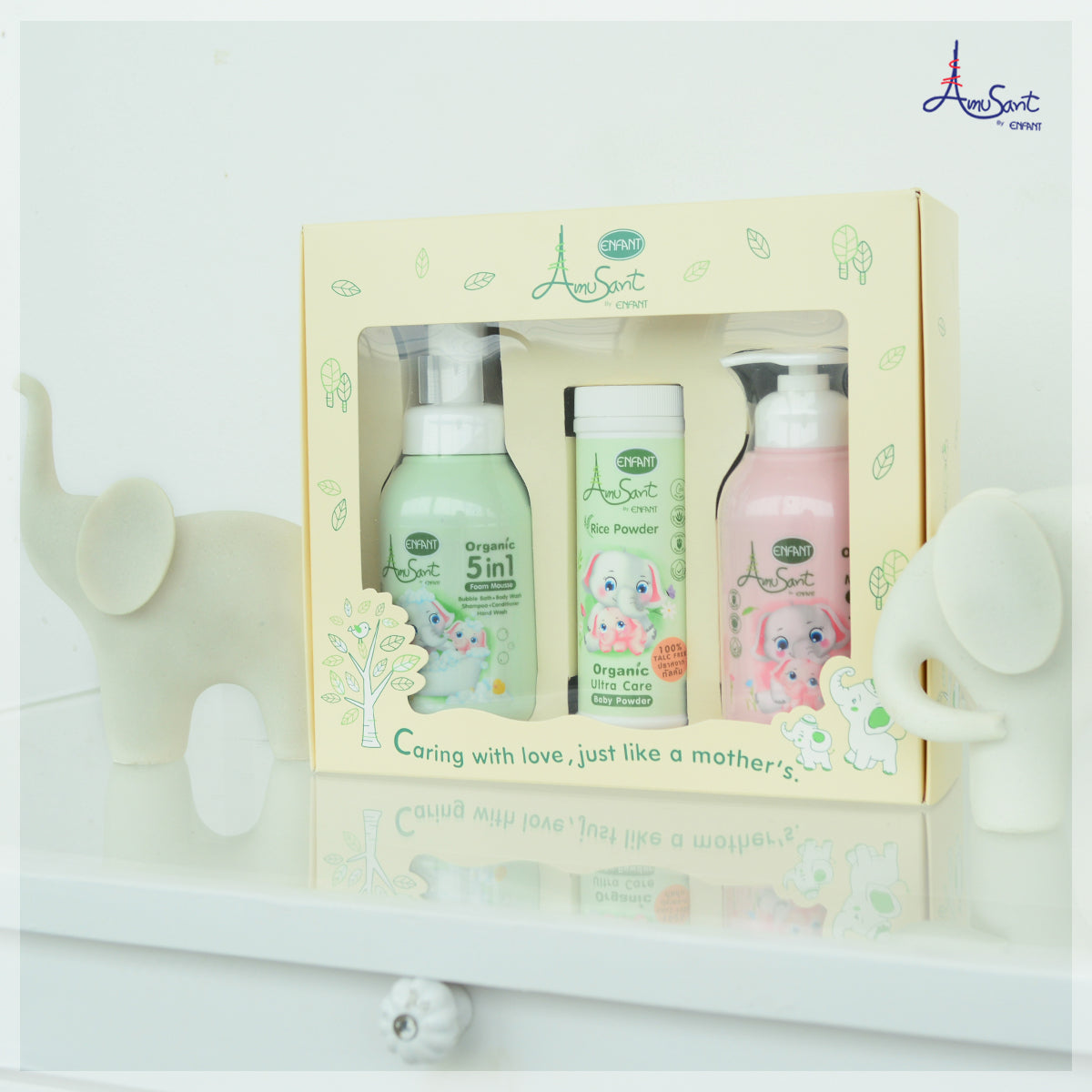 Amusang, a Gift Set for Babies, Organic Formula. ราคา 480 บาท*ส่งฟรี