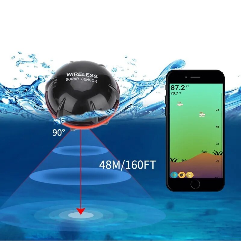 FF688C Sonar Sensor Fish Finder Camera For Fishing 300M Fish