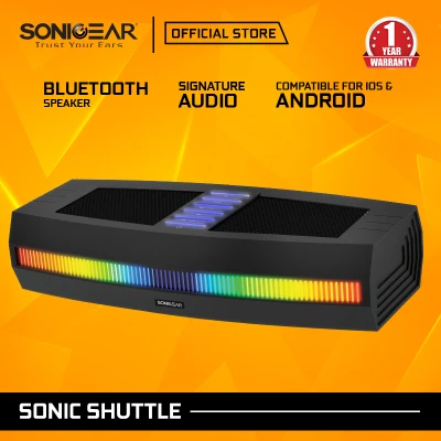SonicGear Sonic Shuttle Portable Bluetooth Speaker With RGB Light Effects and Touch Control Function