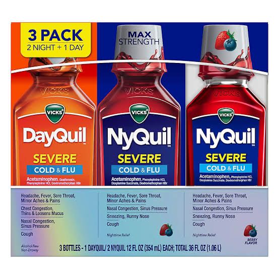 Vicks DayQuil & NyQuil Cold, Cough & Flu Liquid ราคา 2,590 บาท*ส่งฟรี