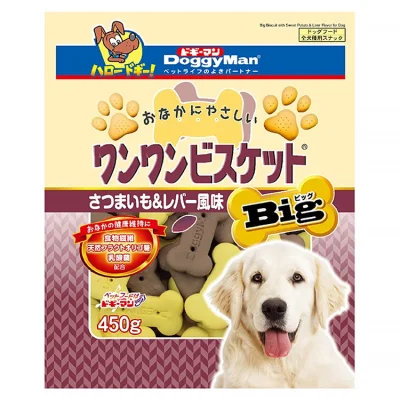 Doggyman Bowwow Biscuit Sweet Potato & Chicken Liver 450g