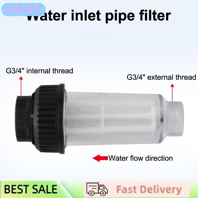 SHPYHT ตัวกรองน้ำสำหรับ K5 K4 K3 K2 K6 K7 G3 4 ''ตัวกรองน้ำ175psi เครื่องซักผ้าแรงดันสูงอุปกรณ์ประเมินสำหรับรถยนต์ ราคา 54 บาท*ส่งฟรี
