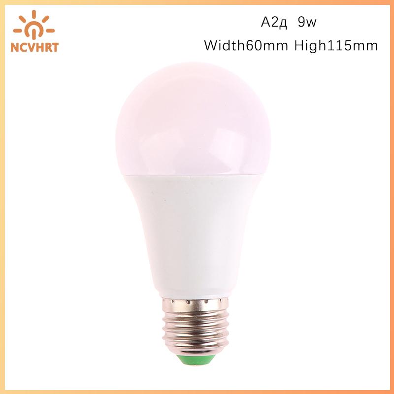 NCVHRT หลอดไฟ LED 220V E27 7W 9W 12W 18W ประหยัดพลังงานหลอดไฟอินฟาเรดอัตโนมัติสำหรับบ้านระเบียงไฟเซ็นเซอร์ตรวจจับการเคลื่อนไหวเรดาร์ไมโครเวฟ