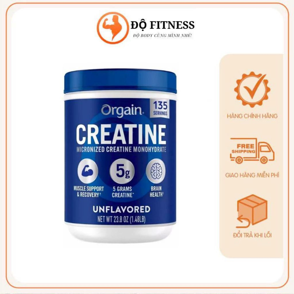 Orgain Creatine Powder (675g) 135 Times the Dose - Micronized to Support Strength and Endurance