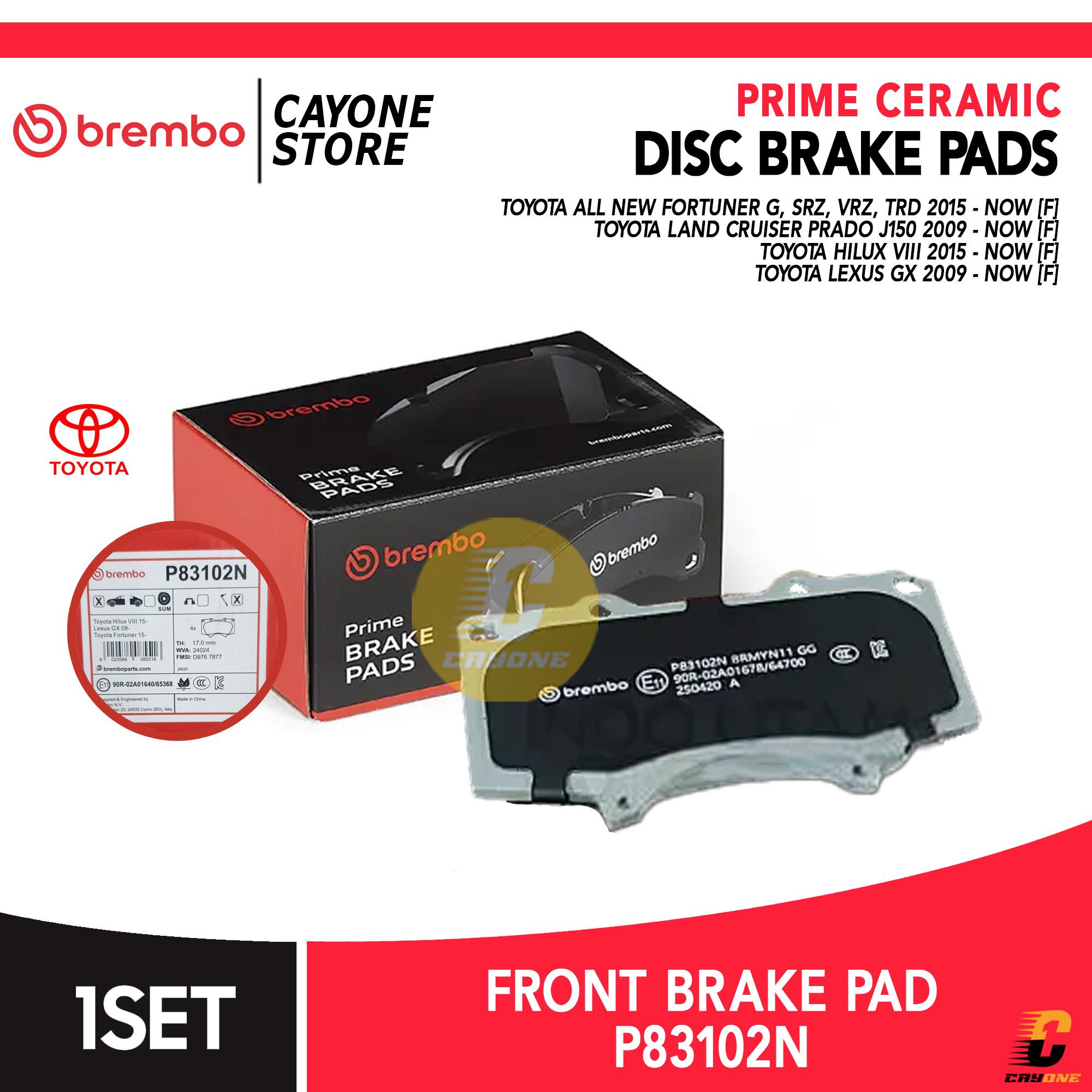 BREMBO Prime Ceramic Brake Pad Kampas Rem Depan TOYOTA LAND CRUISER PRADO HILUX VIII LEXUS GX P83102N Harga 638,000 rupiah*Gratis Ongkir