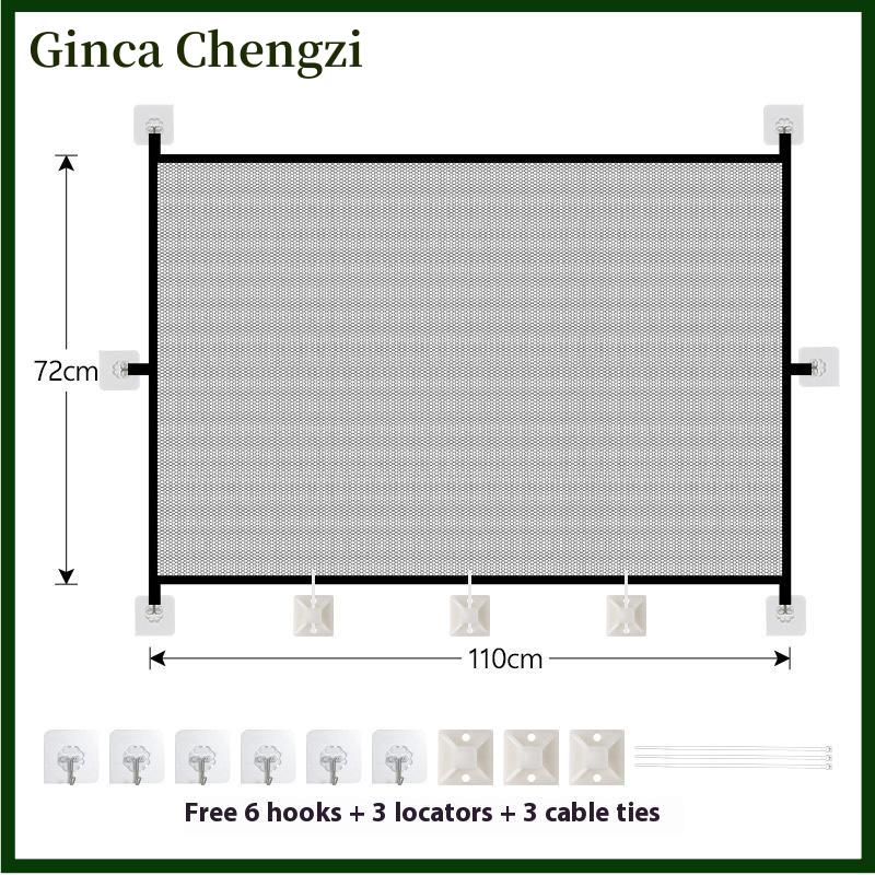 Ginca Có thể gập lại con chó hàng rào Pet cách ly Net an toàn hàng rào Pet ma thuật cổng bé an toàn cửa - 6