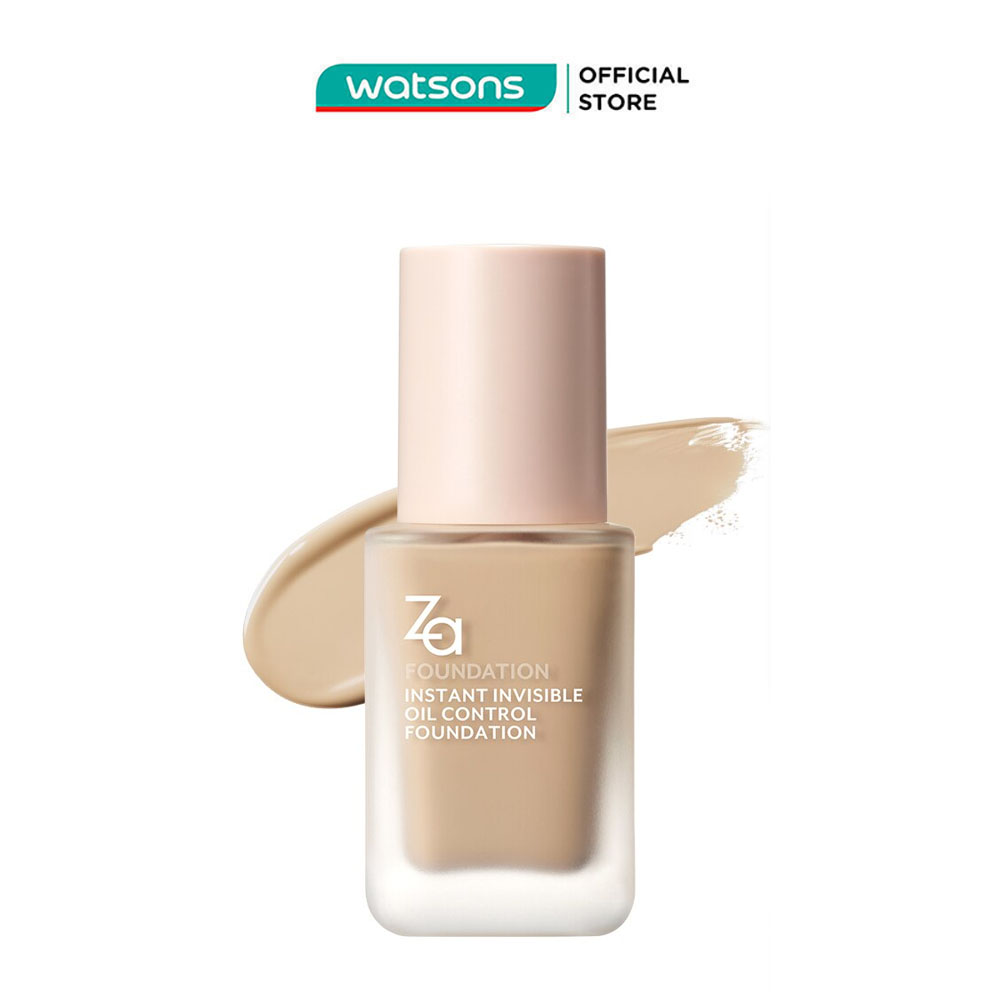 Kem Nền ZA Instant Invisible Oil Control Liquid Foundation 25ml .#PO00