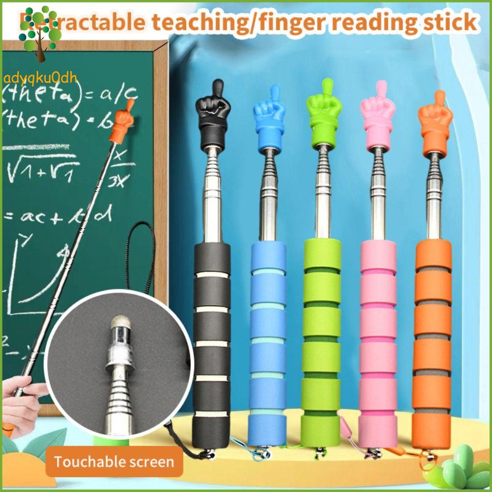 ADYQKU0DH 1m Gậy dạy học Cầm tay Đầu ngón tay Con trỏ bảng trắng Đơn giản Thép không gỉ Con trỏ giảng dạy Trường học văn phòng