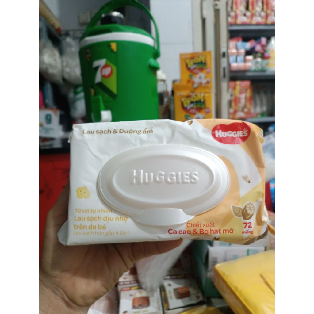 Khăn ướt Huggies lau sạch dịu nhẹ (60/80 tơ`) date mới