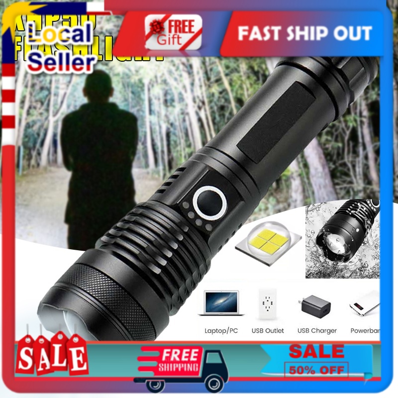 🎁Free Gift + Ship From KL🎁Zoom Torchlight Light Super Bright Torch ...