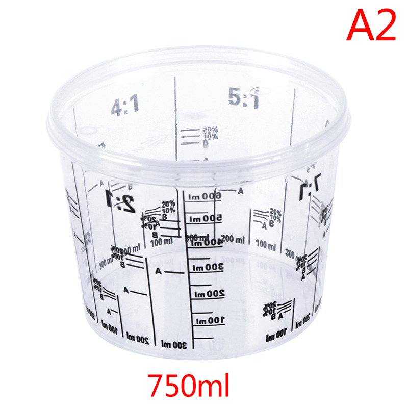 MMU Cốc Trộn sơn bằng nhựa cứng PP cốc sơn điều chỉnh bằng nhựa có nắp đậy
