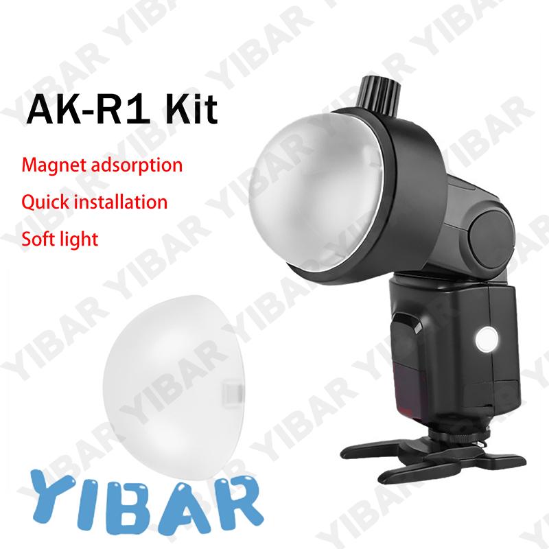 COD 1 cái AK-R11 từ Dome khuếch tán thay thế cho V1 Round-Head Flash cho AD200 ad200pro cho flash loạt v1 S-R2 phụ tùng