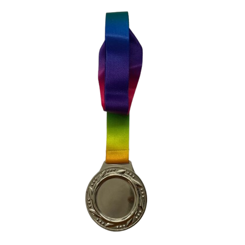 Hanging Medal Metal With Colourfull Ribbon AUS-CHG759 Pingat Gold Silver -Sports Express