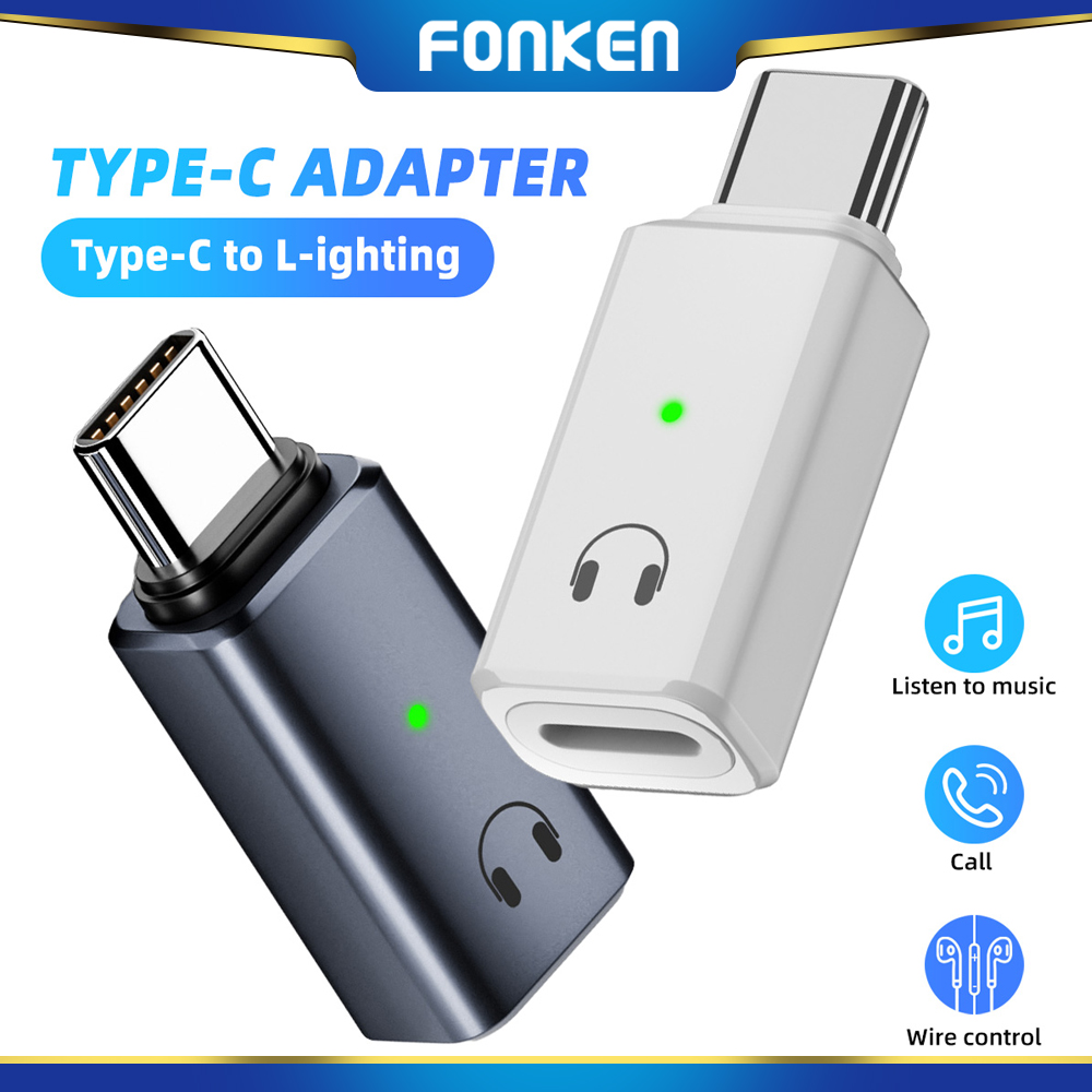 FONKEN USB C Headphone Audio Adapter Compatible With Phone15 Pro Max Plus Male Type-C to Female IOS Port Earphone Converter ราคา 175 บาท*ส่งฟรี