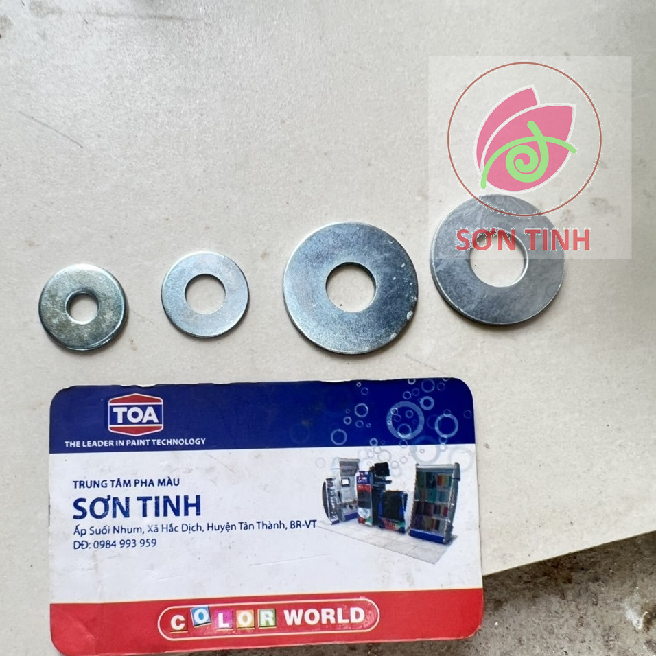 Long đền Inox / Vòng đệm (3-16mm) Combo 10con