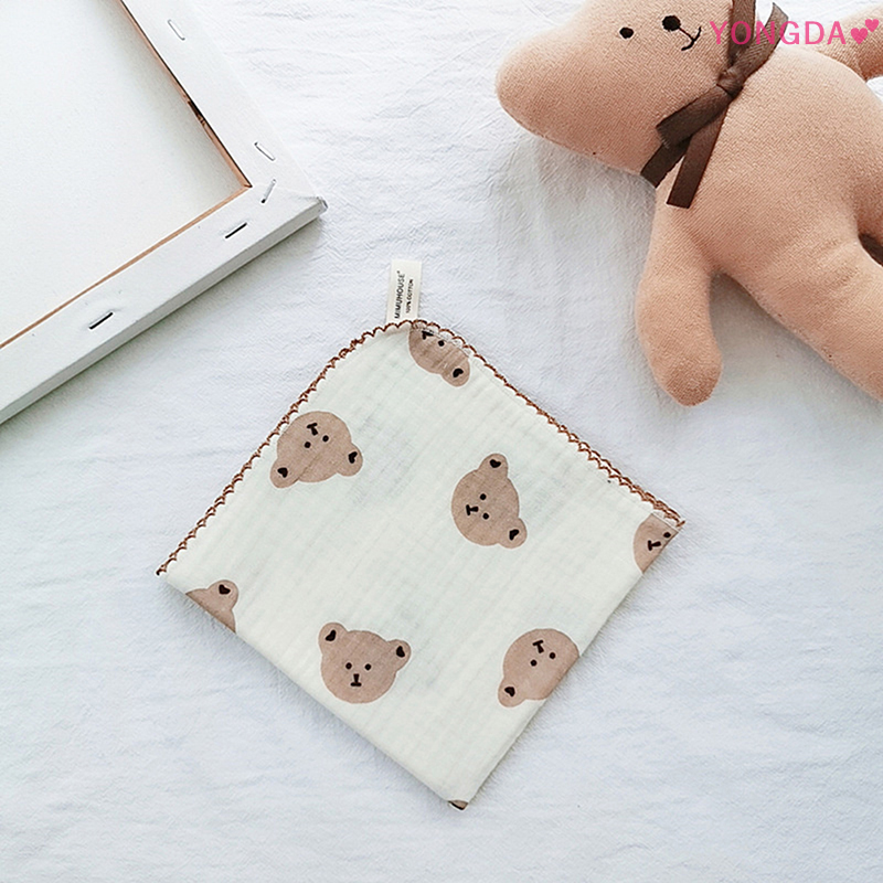 YONGDA💕 Khăn mặt em bé bằng cotton đồ dùng cho trẻ sơ sinh Yếm em bé Muslin 4 lớp khăn tay nước bọt mềm khăn ợ cho em bé ăn hình tam giác