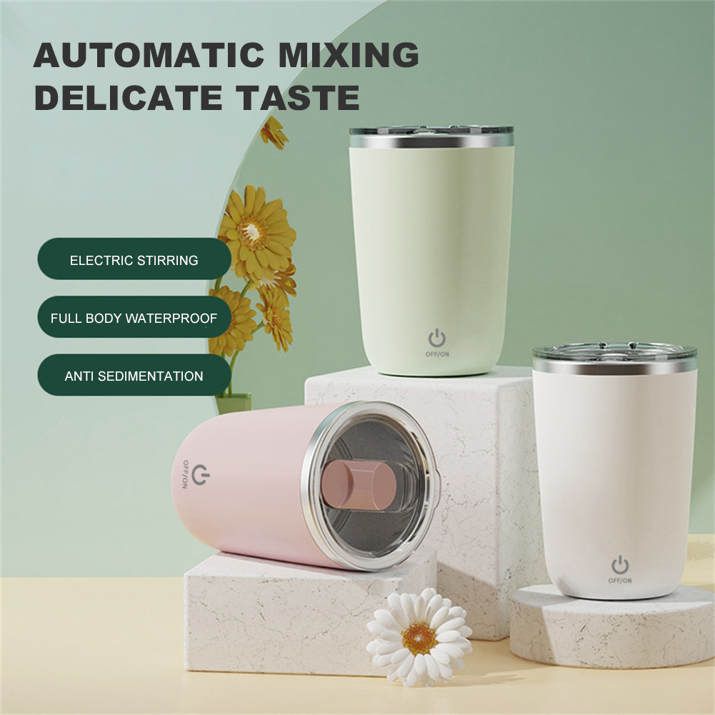Keepon CốC tự động khuấy inox cốc Cà Phê Cốc khuấy cà phê sữa tự động Cốc cách nhiệt 350ml