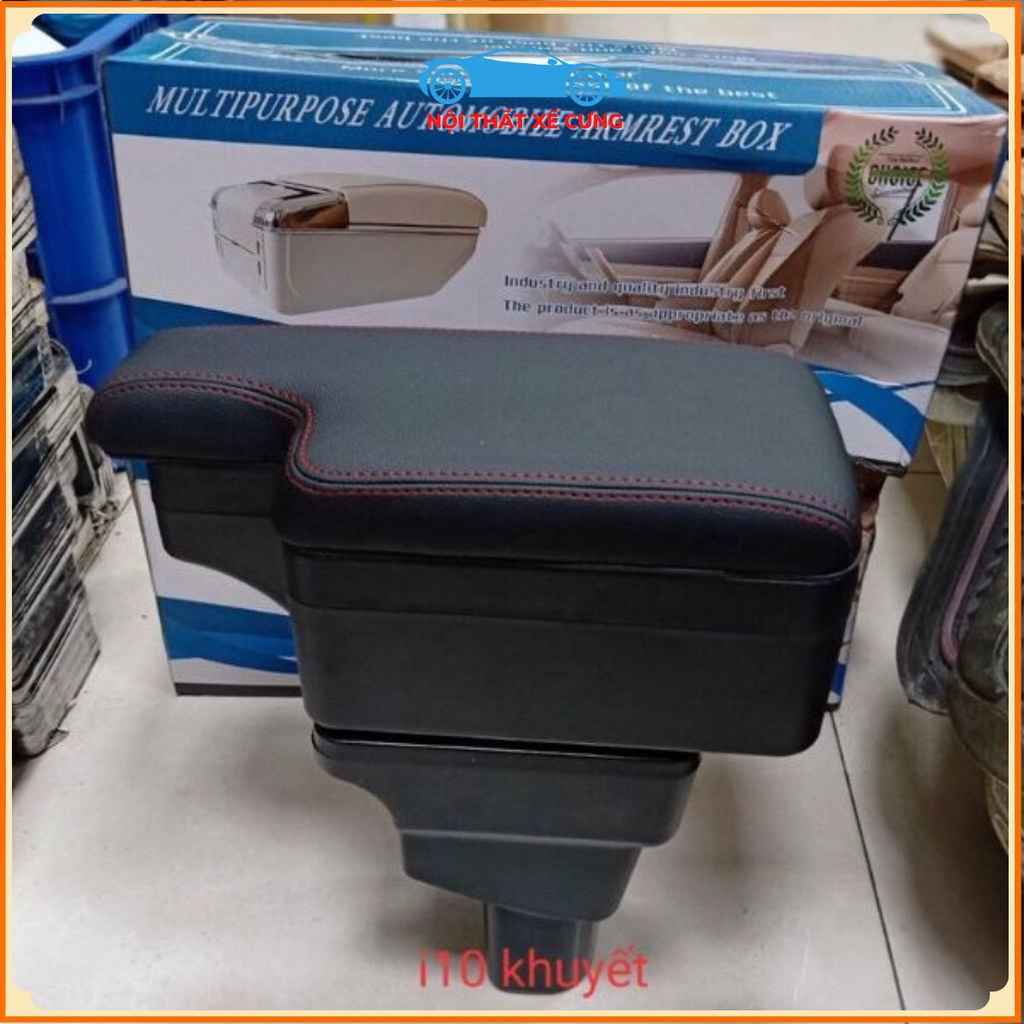Hộp tỳ tay Grand I10 dạng khuyết bản Sedan/Hatback - TỲ TAY KHUYẾT không vướng cần phanh tay Giá 380,000 Đồng*Miễn phí vận chuyển