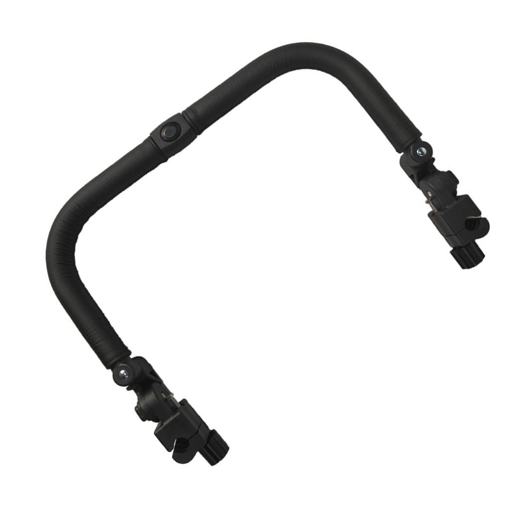 Armrest PU Leather Bumper Bar Angles Adjusted Front Handrail for Pram Pushchair