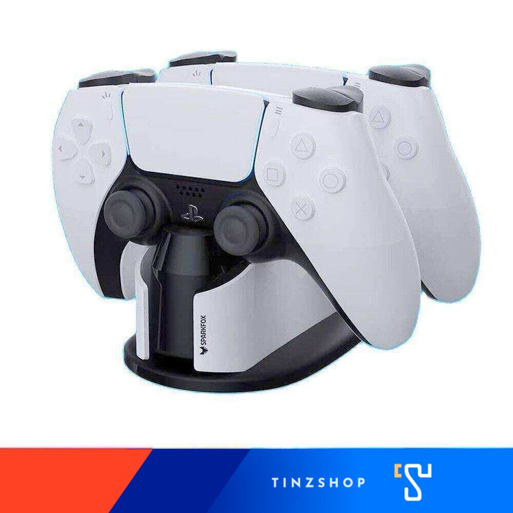Sparkfox Dual Charge Dock USB Powered Ps5 Dualsense Controller Charging Station - ยี่ห้อ Spark ราคา 589 บาท*ส่งฟรี