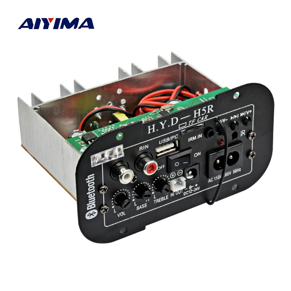Aiyima Loa Siêu Trầm bảng khuếch đại Xe âm thanh Bluetooth Bộ Khuếch Đại 12V 24V 220V Cho 5-8Inch Loa Tự Làm