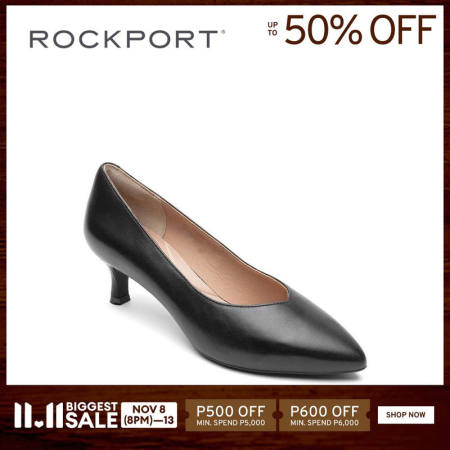 Rockport TM Kaiya V Pump Black Womens Shoes