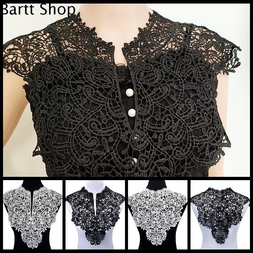 BARTT Có thể tháo rời Đường viền cổ áo ren Băng đeo cổ Vải Thêu Đường viền cổ áo nữ Tinh tế Rỗng Đườ