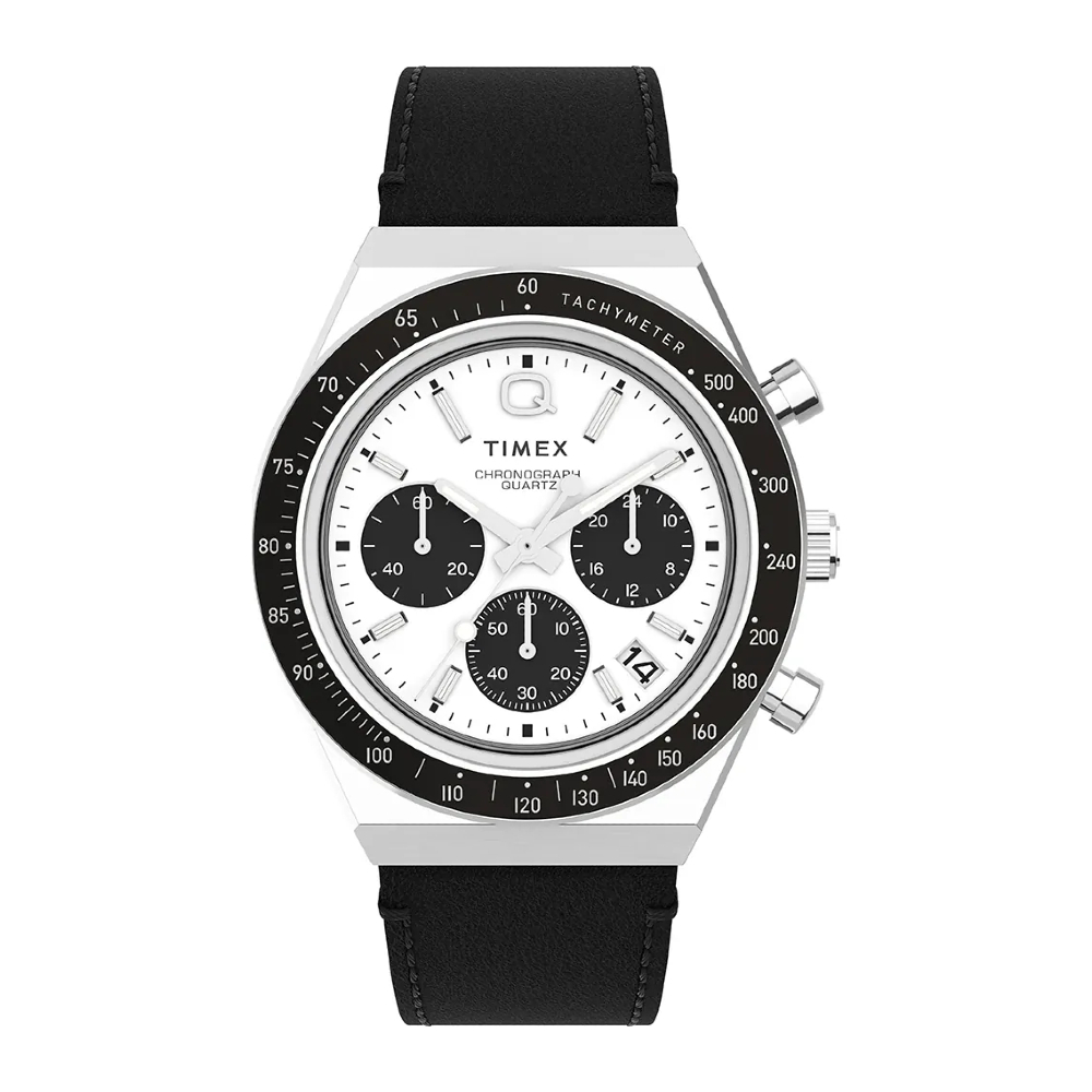 Timex TW2W53400 Black Mens Chronograph Watch Q Diver Chrono 40mm. นาฬิกา นาฬิกาข้อมือ นาฬิกาข้อมือผู้ชาย ราคา 9,067 บาท*ส่งฟรี