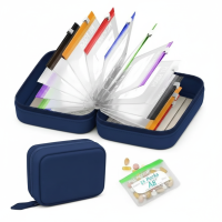 HABELYI MALL 7/14PCS BPA-Free Weekly Pill Organizer Color Coded Waterproof Pouch Set Zipper Design Storage Case Daily Use