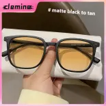 Clemine Kính Cận Thị Đổi Màu Nhạy Cảm Mới Dành Cho Nam Không Trang Điểm Chống Ánh Sáng Xanh Gọng Kính Phẳng Dành Cho Nữ