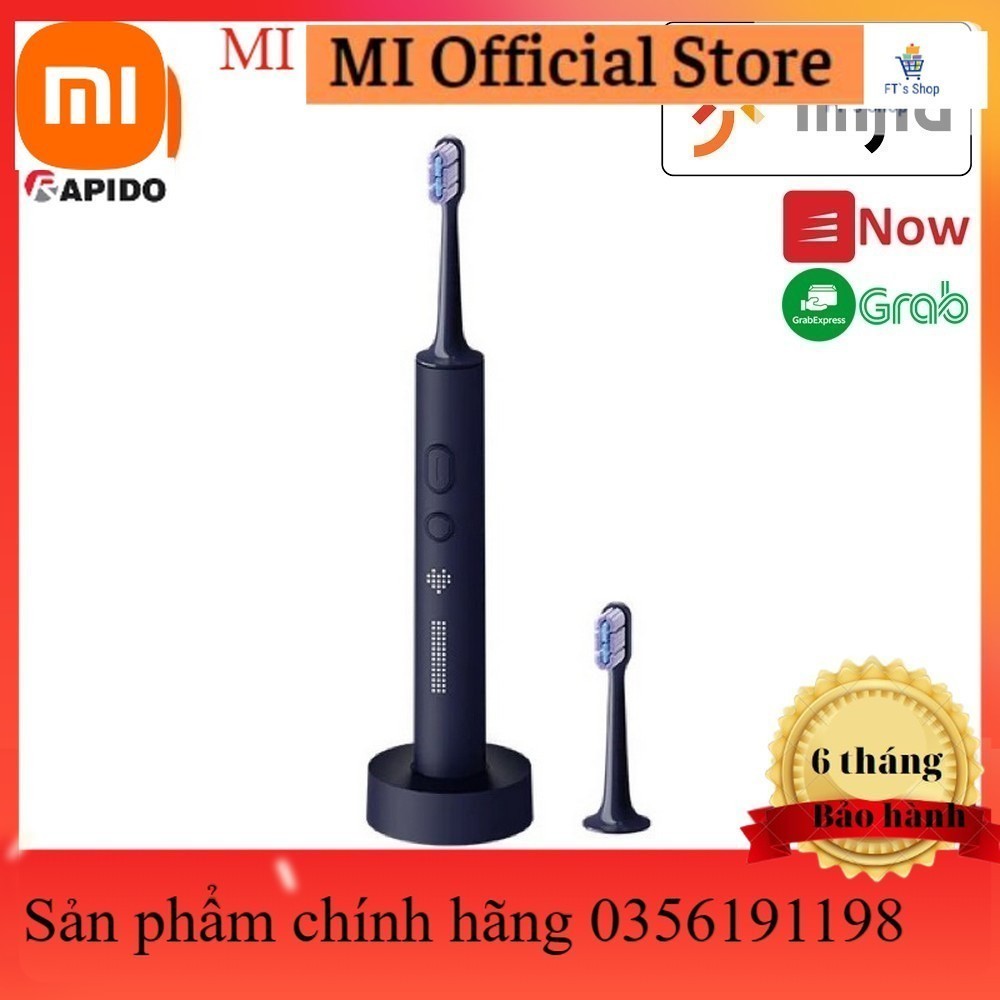 Bàn chải điện Xiaomi Mijia Sonic T700 MES604 pin sạc cao cấp chính hãng - FT Shop