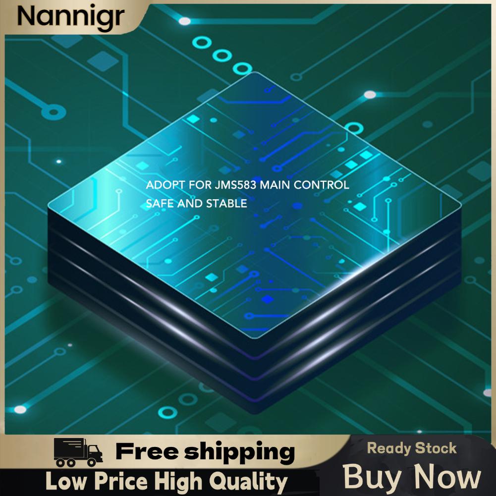 Nannigr Vỏ SSD Hợp kim nhôm làm mát nhiều lớp USB3.2 Gen2 Vỏ ổ cứng Hoạt động ổn định M.2 NVME cho máy tính để bàn cho 2230 2242 2260 2280 SSD